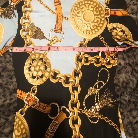 Chain print stretchy dress - Picture 4 of 6
